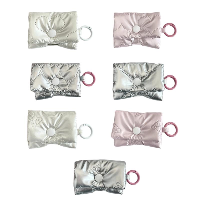 Headphone Case Bows Data Cable Storage Bag Portable Data Cable Earphone Organizer Earphone Storage Bag Earphone Bag
