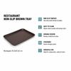 CARNIVAL WAITER'S TRAY ANTI-SLIP BROWN RECTANGULAR 45.5×35.5×2cm