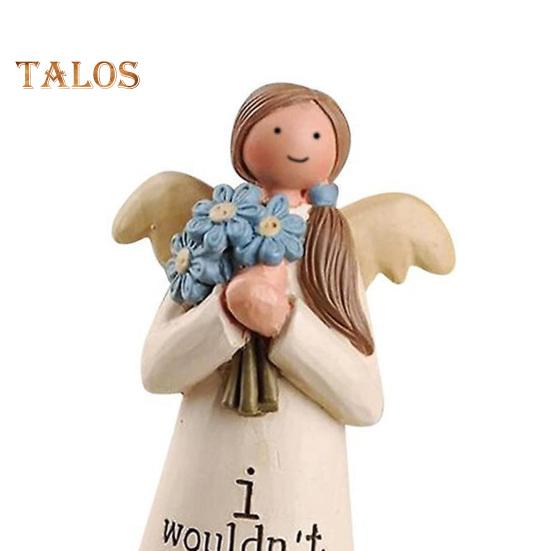 Angel Ornament Exquisite Workmanship Friendship Angel Statue Resin Angel Sculpture for Home