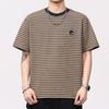 Men's Retro Striped Short Sleeve T-Shirt - 2025 Summer Collection