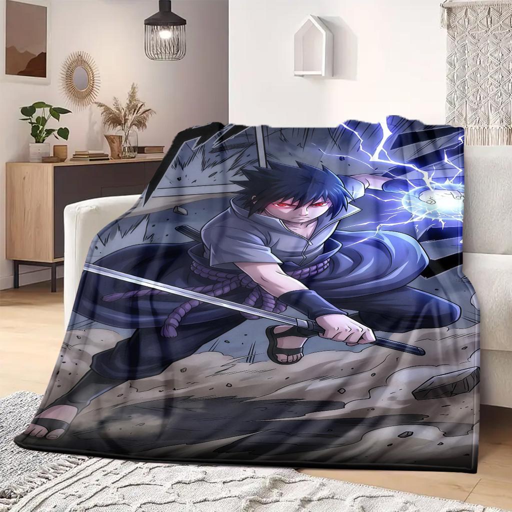 Naruto Anime Print Blanket Warm  Comfortable Flannel Blanket Suitable for Bedrooms, Sofas, Beds, Chairs, Picnics, Travel