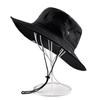 Windproof Portable Big Visors Wide Brim Anti-UV Fishing Cap Breathable Foldable Bucket Hat  Hiking