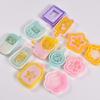 Geometry Flower Ornament Mold DIY Keychain Pendant Jewelry for Keychain Decor