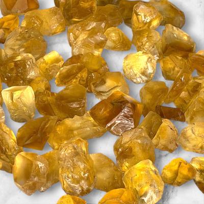 Natural Citrine Gemstone Rough, Healing Citrine Crystal, Specimen Minerals, Loose Gemstone Rough Lot.