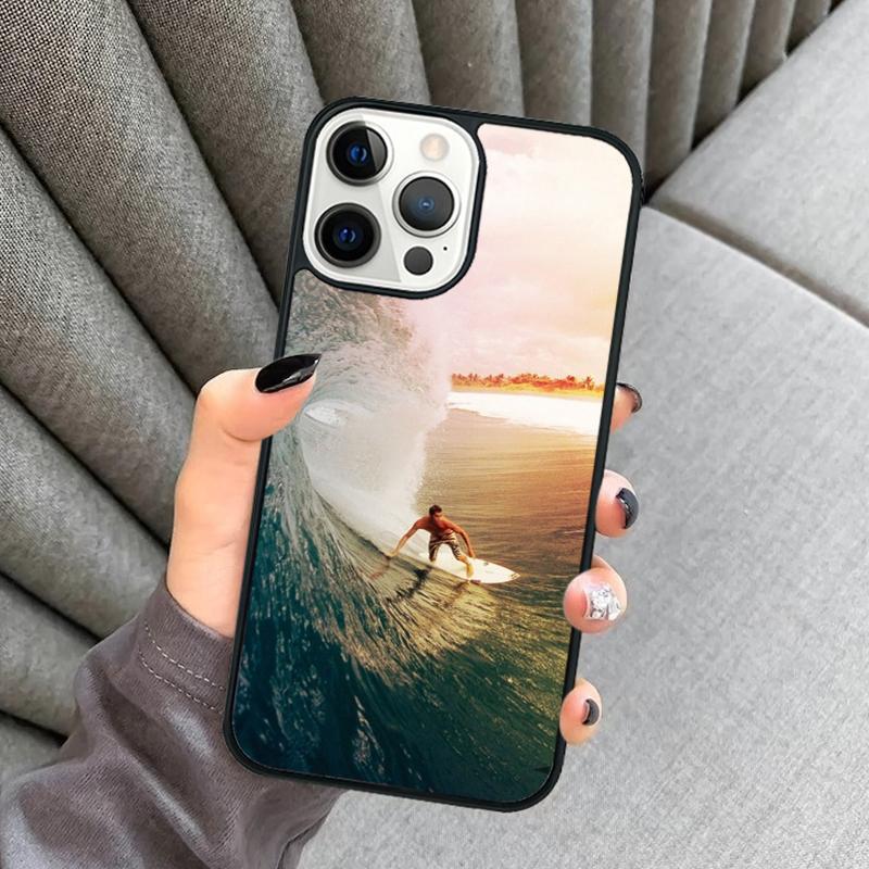 California Surfing Waves Phone Case For iPhone 17 Air 16 16e 15 13 14 Pro Max 11 12 Plus 2022 MAX Shell Cover Coque