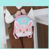 Adorable Cartoon Bunny Print Kids Backpack With Breathable Oxford Fabric And Large Capacity