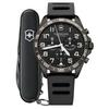 VICTORINOX FIELDFORCE SPORT CHRONO Black Edition Watch (241926.1) - Gift, Quartz Movement, Multi-Tool