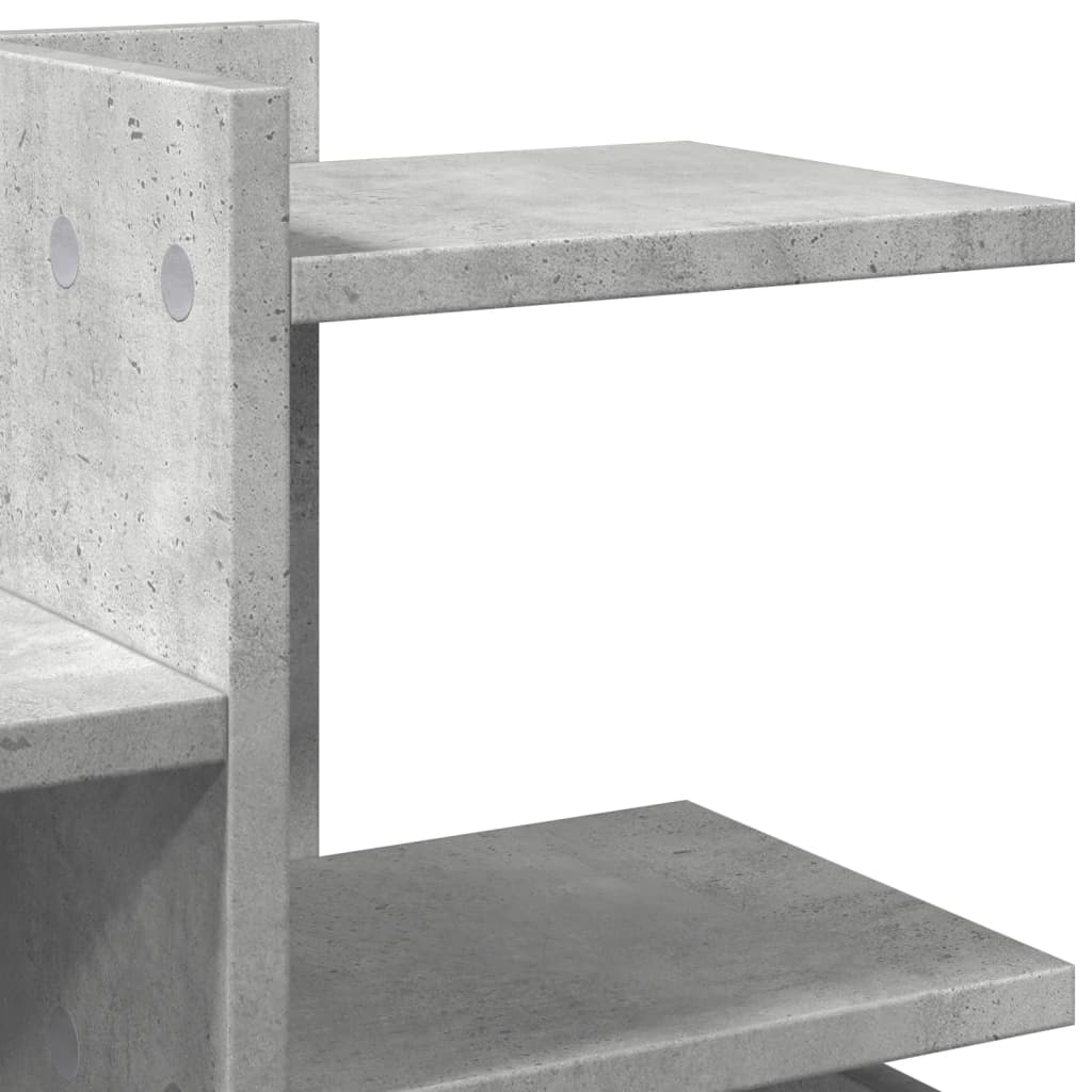 Vidaxl Organizer Na Biurko, Szarość Betonu, 49X20X52,5 Cm