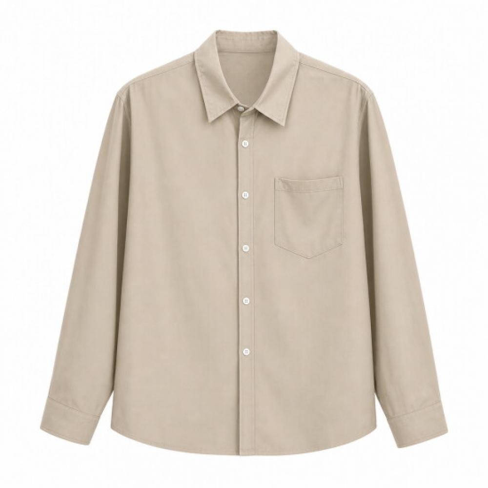 Limid Men S baSic Pocket Collar LOng Sleeve Shirt On Sha Qwford41