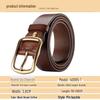 Men's Genuine Leather Retro Distressed Handmade Belt, Korean Style Casual Versatile for Jeans
