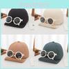Kids Breathable Cotton Baseball Hat With Short Brim And Windproof Design For Summer