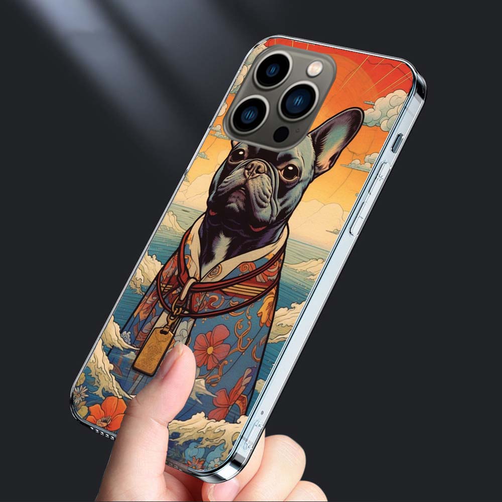 French Bulldog Dog Pug Phone Case For Iphone 16E 15 Pro 14 Plus 17E 16 17 Pro Max Air 11 12 13 Mini Shockproof Capa Cute Cove