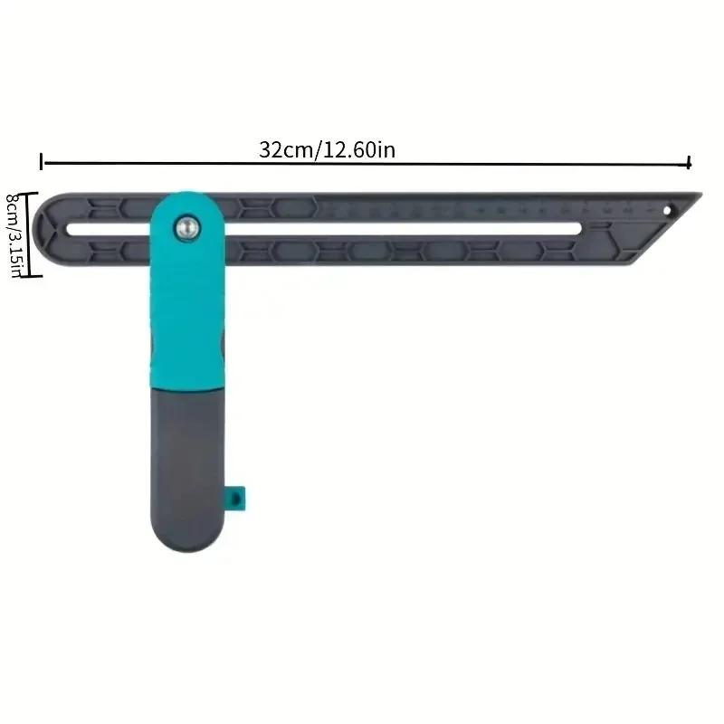 

Деревообработка Многофункциональная угловая линейка Угломер Инструмент Блокировка Измерения Регулируемая деревянная работа Домашнее украшение Блокировка Фиксированная