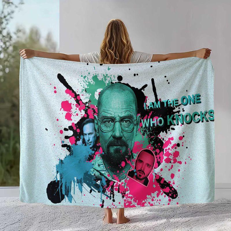 Classic Breaking Bad Walter TV Flannel Blanket,Ultra Soft Warm Plush Throw for Home Bedroom Bed Sofa Cover Office Picnic gift