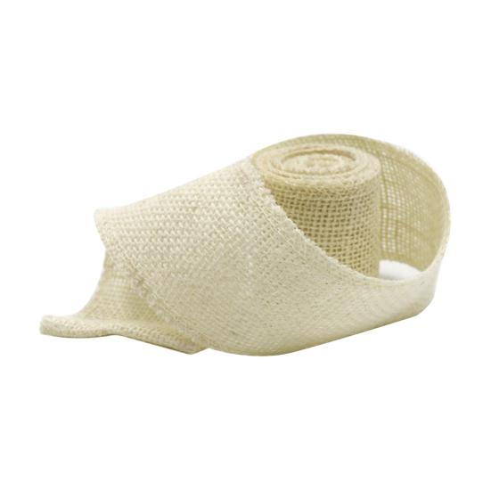 Puntos 2m rustikální přírodní juta hesenská pytlovina stuha role šití balení DIY řemesla