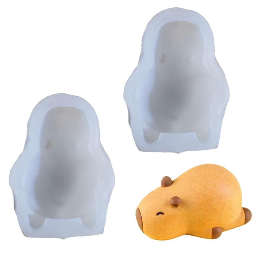 2Pcs Non-Stick Dessert Baking Mold Cute 3D Animals Silicone Molds Cake Decorating Molds  Baking Tool