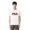 Fila X Maison Kitsune Classic Fox Casual Fashion Versatile Sports Short Sleeve T-Shirt Men Tops Cloud-White F11M529101F-WT