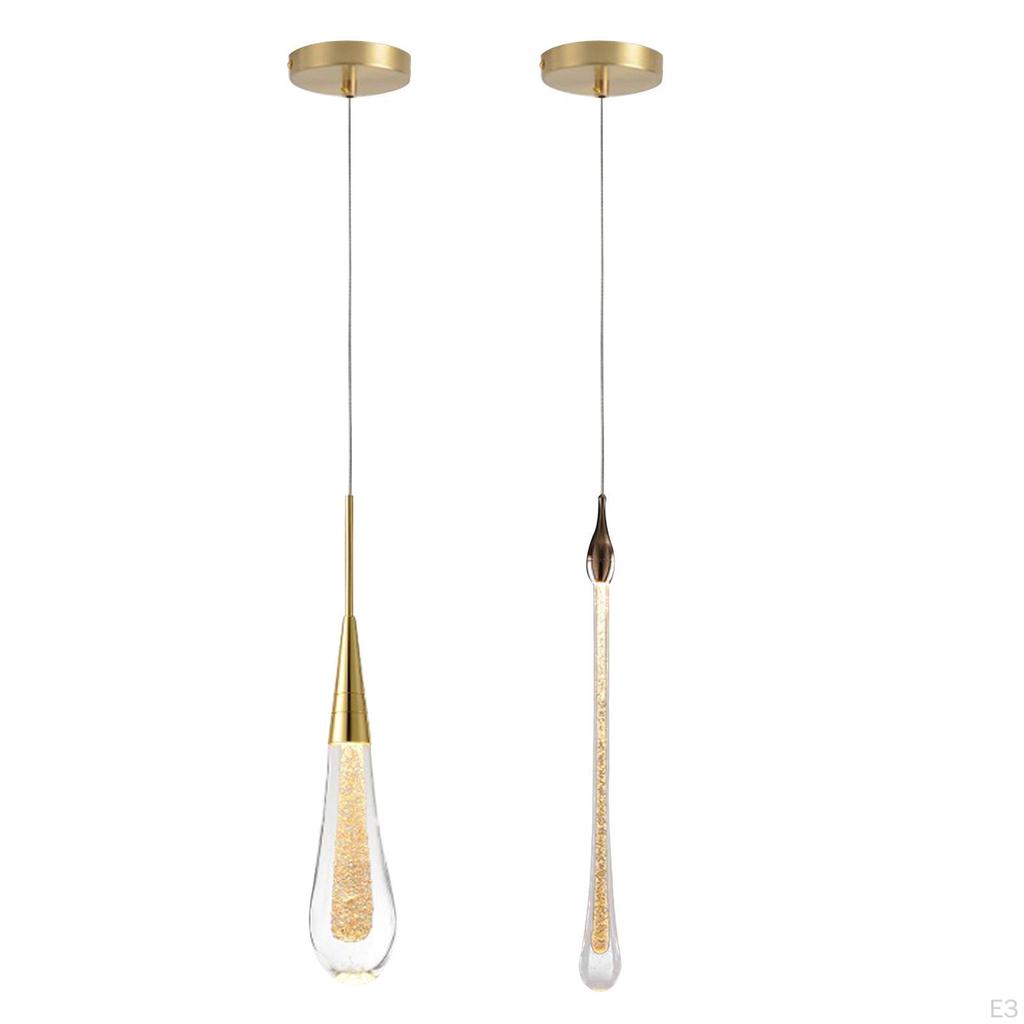 Glass Pendant Light, Modern Light for Kitchen Island, Ceiling Dining Room