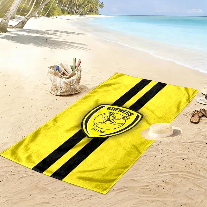 Burton Albion Fc Print Beach Towel Large Soft Quick Dry Towel For Beach Camping Swimming