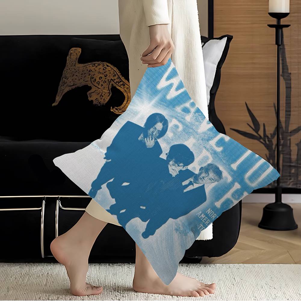 

W-Wave To Earth Summer Flows Pillowcase toon Gift Cushion Cover Bedroom Home Sofa Chair Seat Decor pillow case 12x12Inch