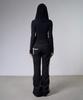 FANCY CLUB Drape Hoodie Long Sleeve (Black) F26Zb521