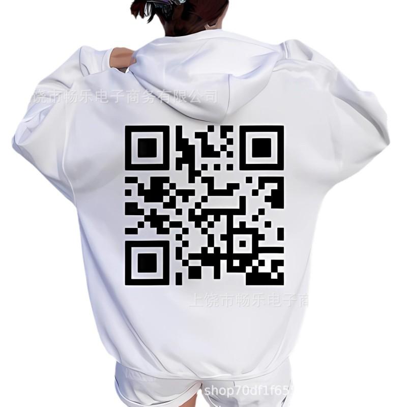 Unisex Oversized Fleece-Lined Hoodie With Bold Graphic Print Loose Fit Long Sleeve Sweatshirt Teens Adults