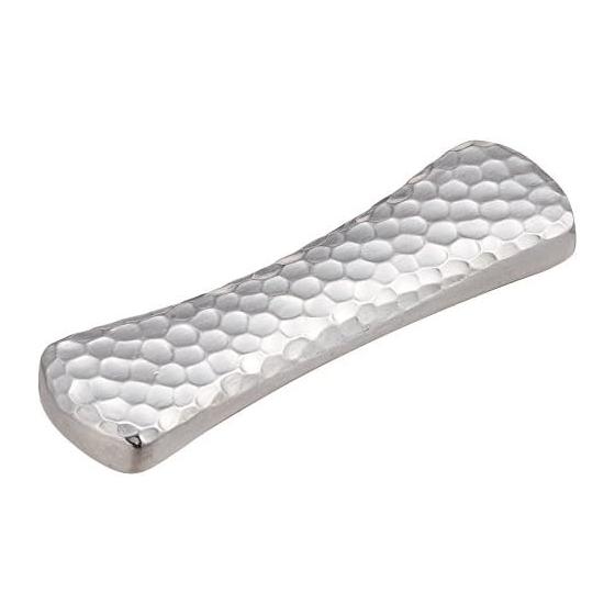 Sato Kinzoku Kogyo SALUS Stainless Steel Chopstick Rest, Hammered Finish, Made in Japan