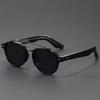 HBK Double Bridge Sunglasses - Round Frame Face Slimming Design - K-Style Vintage Unisex OEM