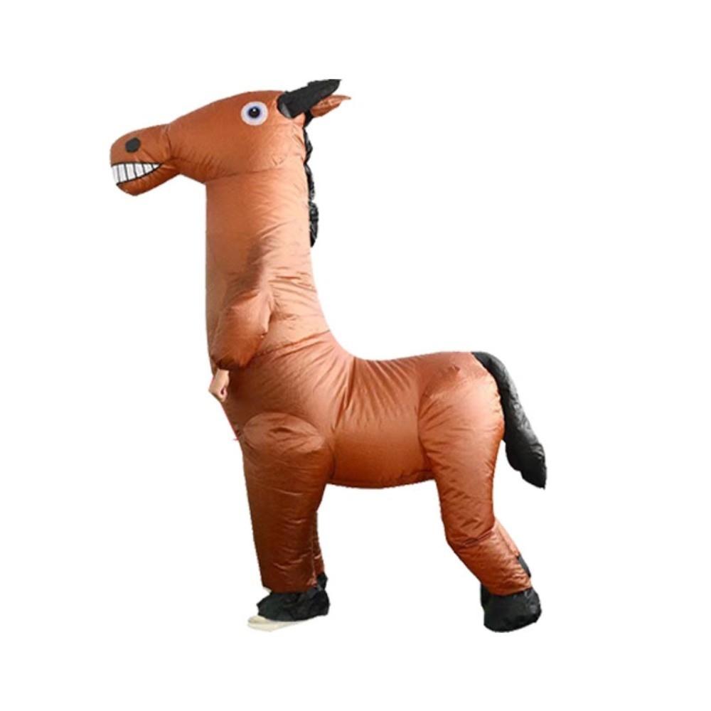 Wasserdichtes aufblasbares Pferdereitkostüm Kreatives Party-Cosplay-Outfit Halloween-Kostüm