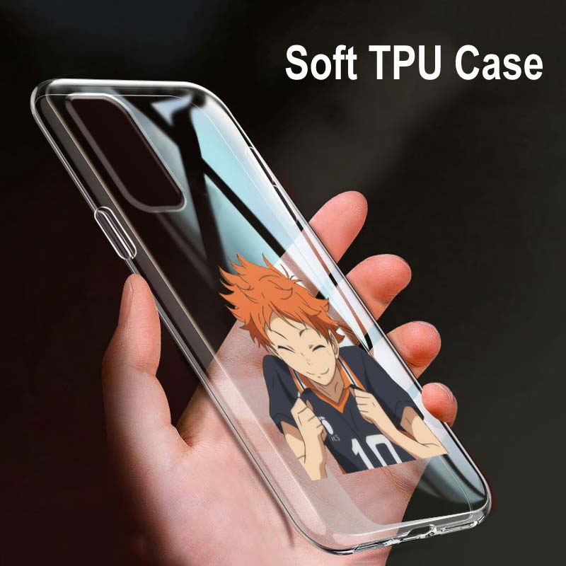 Haikyuu Hinata Attacks Anime For OPPO Reno7 SE 6 5 Z F 4G 5G Find X2 X3 Neo Lite Pro Plus Transparent Soft Phone Case Coque