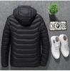 2025 Men's USB Electric Heated Jacket: Winter Warm, Lightweight, Thin Heating, Constant Temperature, Cotton.
