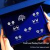 S925 Silver Heart Stud Earrings - Luxury Gift Box Birthday Present for Wife, Girlfriend, Best Friend