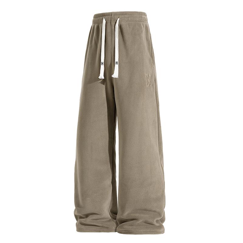 

Аустенитовые бархатные брюки Вышитые мужские брюки с толстым бархатом Прямые повседневные брюки Зимние спортивные брюки Гигиенические брюки XXL дубильная кора