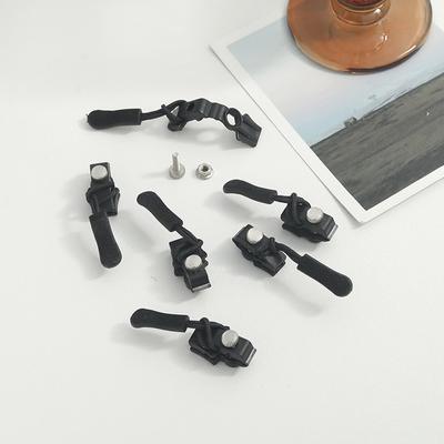 Kit di riparazione cerniera 6 pezzi, riparazione cerniera istantanea universale, sostituzione denti scorrevoli, testa cerniera di salvataggio per 3 diverse dimensioni