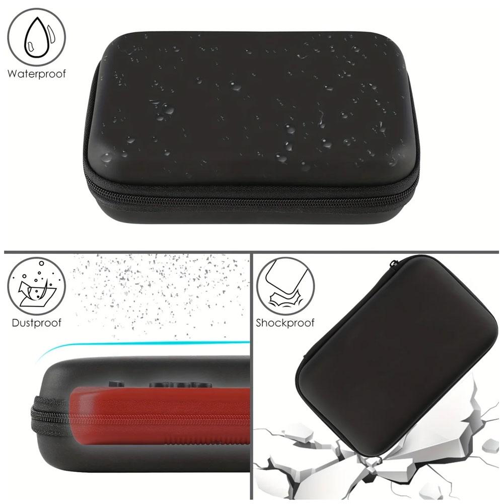 For R35S/R36S Handheld Game Console Carrying Case Protective Travel Retro Mini Player Box For Charging Cable Batteries