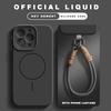 Liquid Silicone Lanyard Magnetic Phone Case For iPhone 16 14 15 Plus 11 12 13 16 Pro Max Magsafe Charge Strap Protector Cover