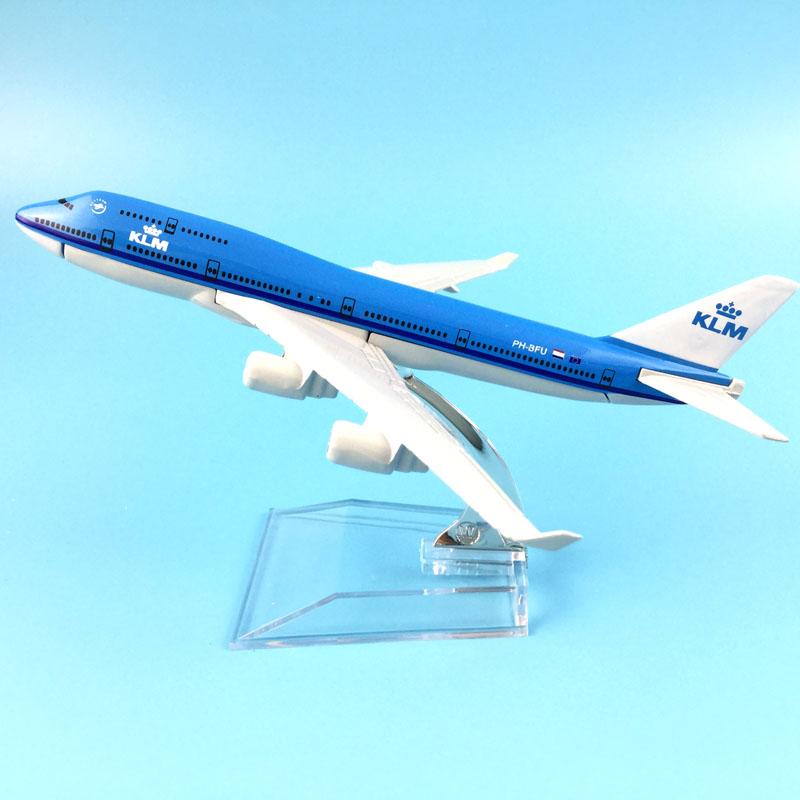 1/400 Scale 16cm Boeing747 KLM Royal Dutch Airlines Aircraft Airplane Model Airplane Diecast Metal Planes