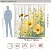 Spring Blossom Tapestry - Bees and Yellow Flowers Wall Hanging for Living Room, Bedroom Decor - Nature-Inspired and