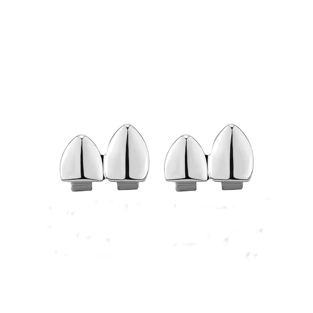 Ensemble de décorations de dents Cosplay Halloween Couvre-dents Brillants Accessoires Hip Hop Polyvalents Tendance pour Hommes Creux