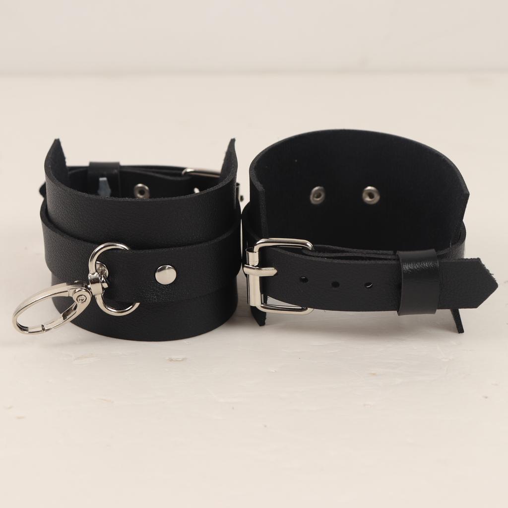 Sexy Leather Erotic Handcuffs Ankle Sex Toys For Couple Restraint Sex Cuff BDSM Bondage Slave Adult Games