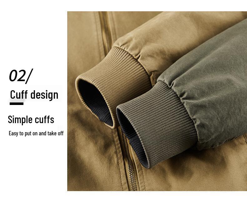 Reversible Men's Bomber Jacket - Spring/Autumn Fashion Casual Flight Suit