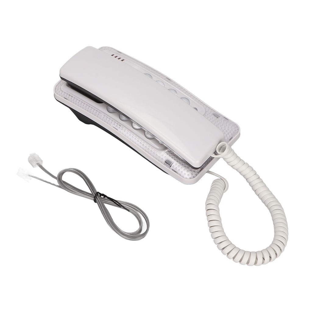 KXT‑438 Wall Mounted Home Phone Corded Telephone with Redial Quick Flash Mute Function for Home Hotel School Office