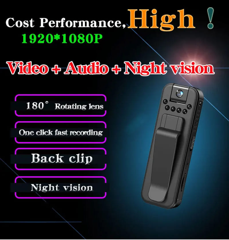 2025 New With Wifi HD 1080P Mini Camera Portable Digital Video Recorder BodyCam Infrared Night Vision Video Surveillance Camcorder