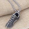 New European and American Hole Air Running Shoes Abstract Trendy Titanium Steel Necklace