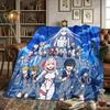 DARLING In the FRANXX Printed Warm Flannel Blanket Comfortable, Ideal for Bedrooms, Sofas, Beds, Chairs, Picnics, Travel -HE13