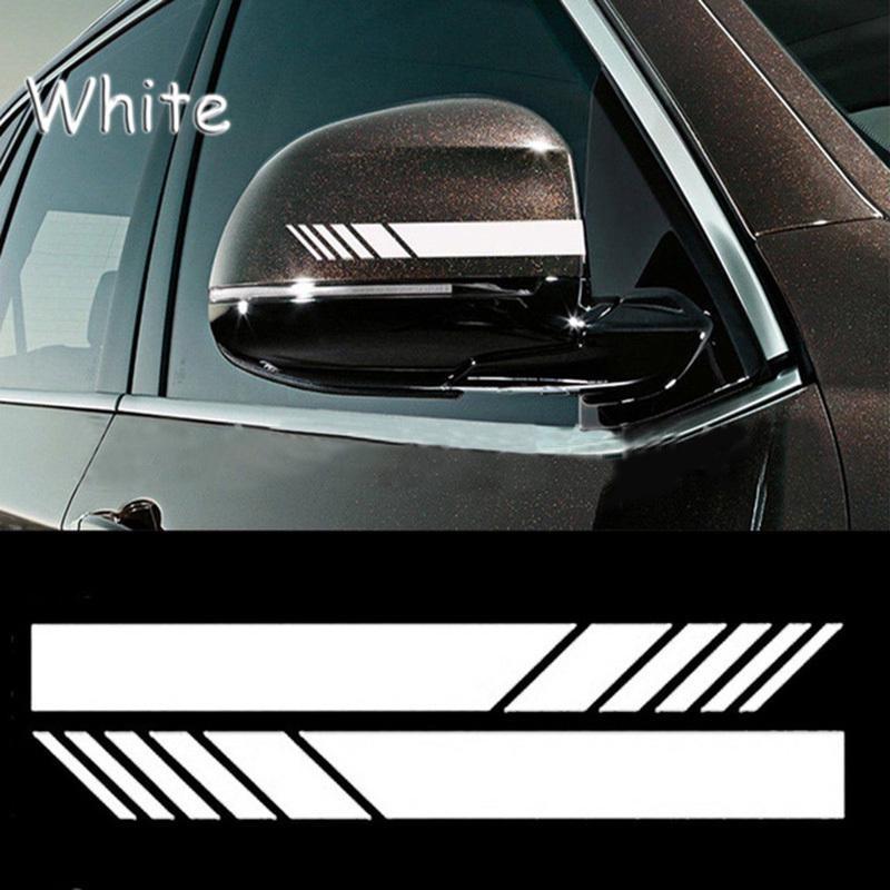 2Pcs/Set Rear View Mirror Stickers Car Styling DIY Car Sticker Rearview Mirror Side Decal Stripe Car Accessries Car Stickers