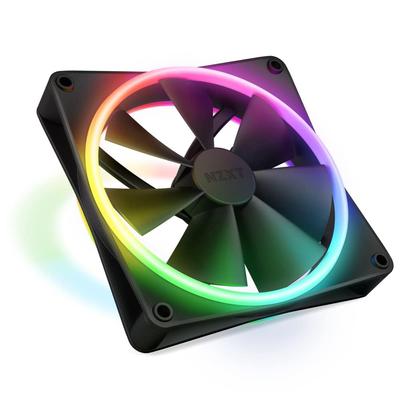 NZXT 3302 F140 RGB DUO Illuminated Fan Case Fan Airflow Fan Black RF-D14SF-B1 [140mm]