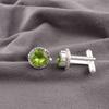 925 Sterling Silver Peridot Drahokam Ručně vyráběné Šperky Manžetové knoflíčky 0,51" Pro muže CL-3-1