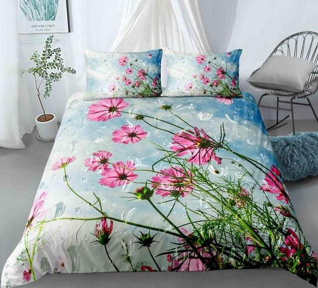 

Green Love Tree Nature Plants Bedding Set 3D Printing Luxury Design 3pcs Bohemian Couple Lovers Soft Bedclothes Duvet Cover Set EU Single(135x200cm)