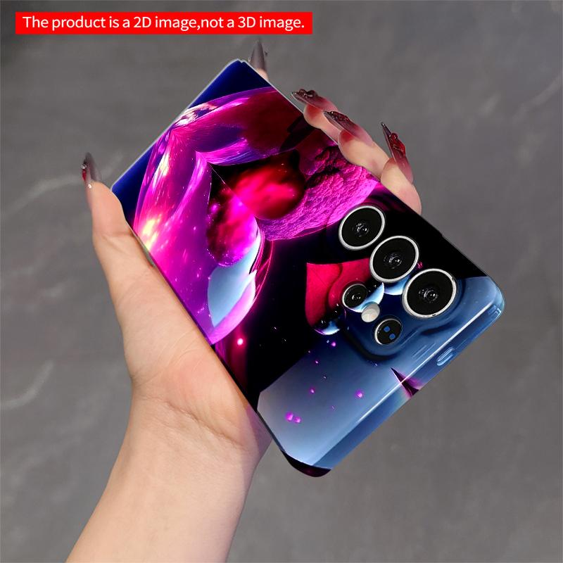 2DFlat Samsung phone case Glowing Heart Fusion Phone Case Applicable to Galaxy S23 S24 S25ULTRA S26 A12 A14 A15 A16 A54 A55